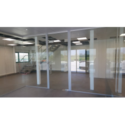Glass partitioning