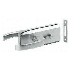 Glass door lever handle