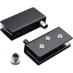 Glass pivot hinge no cut out required