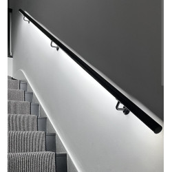 BlackHandrail with LED lights