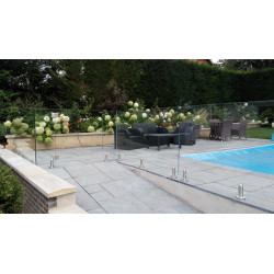 glass swimming pool fence