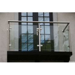 Glass balustrade with posts